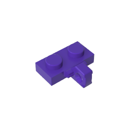 GDS-822 - Hinge Plate 1 x 2 Locking with 1 Finger on Side, without Groove