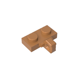 GDS-822 - Hinge Plate 1 x 2 Locking with 1 Finger on Side, without Groove