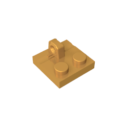 GDS-825 - Hinge Plate 2 x 2 Locking with 1 Finger on Top