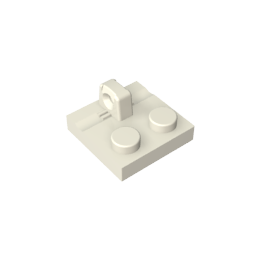 GDS-825 - Hinge Plate 2 x 2 Locking with 1 Finger on Top
