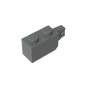 GDS-826 - Hinge Brick 1 x 2 Locking with 1 Finger Vertical End