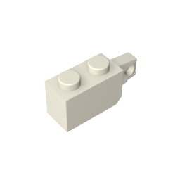 GDS-826 - Hinge Brick 1 x 2 Locking with 1 Finger Vertical End