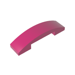 GDS-831 - Slope Curved 4 x 1 Double with No Studs