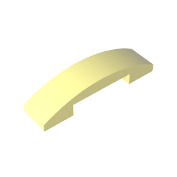 GDS-831 - Slope Curved 4 x 1 Double with No Studs