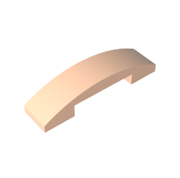 GDS-831 - Slope Curved 4 x 1 Double with No Studs