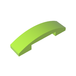 GDS-831 - Slope Curved 4 x 1 Double with No Studs
