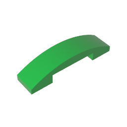 GDS-831 - Slope Curved 4 x 1 Double with No Studs