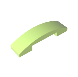 GDS-831 - Slope Curved 4 x 1 Double with No Studs