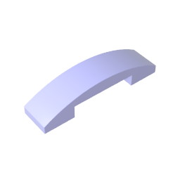GDS-831 - Slope Curved 4 x 1 Double with No Studs
