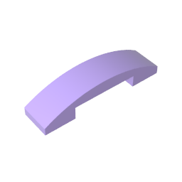 GDS-831 - Slope Curved 4 x 1 Double with No Studs