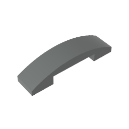 GDS-831 - Slope Curved 4 x 1 Double with No Studs