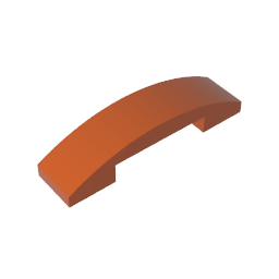 GDS-831 - Slope Curved 4 x 1 Double with No Studs