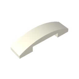 GDS-831 - Slope Curved 4 x 1 Double with No Studs