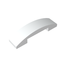 GDS-831 - Slope Curved 4 x 1 Double with No Studs