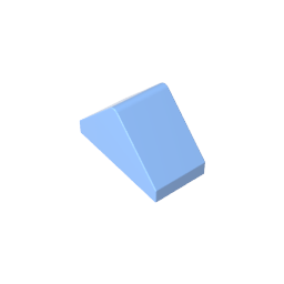 GDS-835 - Slope 45 Degrees 2 x 1 Double with Ovoid Bottom Pin