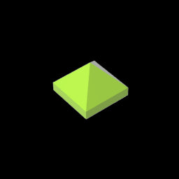 GDS-837 - Slope 45 Degrees 1 x 1 x 2/3 Quadruple Convex