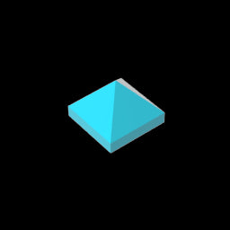 GDS-837 - Slope 45 Degrees 1 x 1 x 2/3 Quadruple Convex