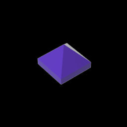 GDS-837 - Slope 45 Degrees 1 x 1 x 2/3 Quadruple Convex