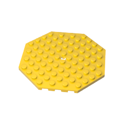 GDS-840 - Plate Special 10 x 10 Octagonal with Hole