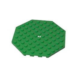 GDS-840 - Plate Special 10 x 10 Octagonal with Hole