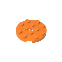 GDS-841 - Plate Round 4 x 4 with Pin Hole
