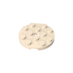 GDS-841 - Plate Round 4 x 4 with Pin Hole