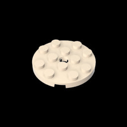 GDS-841 - Plate Round 4 x 4 with Pin Hole