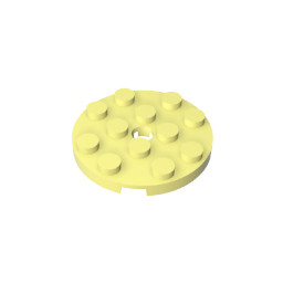 GDS-841 - Plate Round 4 x 4 with Pin Hole
