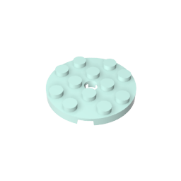 GDS-841 - Plate Round 4 x 4 with Pin Hole
