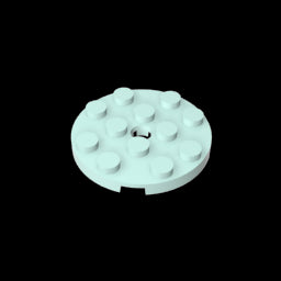 GDS-841 - Plate Round 4 x 4 with Pin Hole