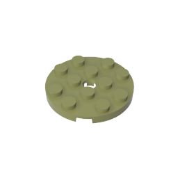 GDS-841 - Plate Round 4 x 4 with Pin Hole
