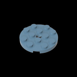 GDS-841 - Plate Round 4 x 4 with Pin Hole