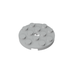 GDS-841 - Plate Round 4 x 4 with Pin Hole