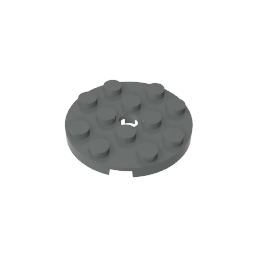 GDS-841 - Plate Round 4 x 4 with Pin Hole