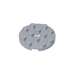 GDS-841 - Plate Round 4 x 4 with Pin Hole