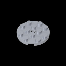 GDS-841 - Plate Round 4 x 4 with Pin Hole