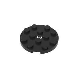 GDS-841 - Plate Round 4 x 4 with Pin Hole