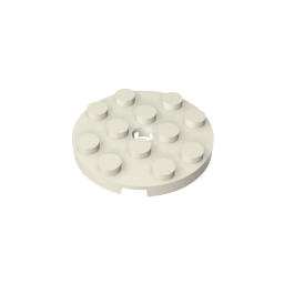GDS-841 - Plate Round 4 x 4 with Pin Hole