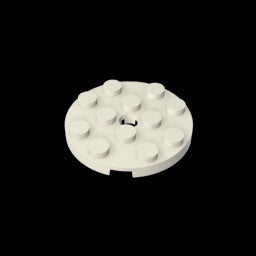 GDS-841 - Plate Round 4 x 4 with Pin Hole
