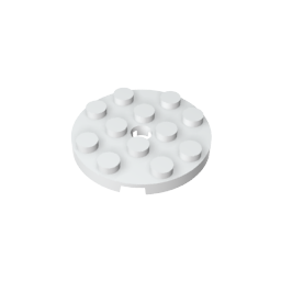 GDS-841 - Plate Round 4 x 4 with Pin Hole