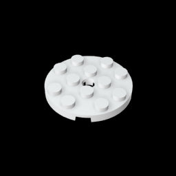 GDS-841 - Plate Round 4 x 4 with Pin Hole