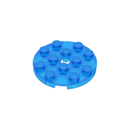 GDS-841 - Plate Round 4 x 4 with Pin Hole