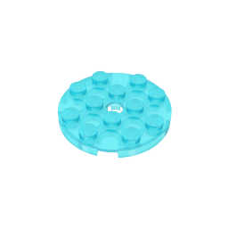 GDS-841 - Plate Round 4 x 4 with Pin Hole