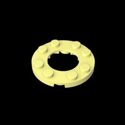 GDS-842 - Plate Round 4 x 4 with 2 x 2 Hole