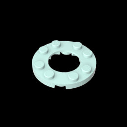 GDS-842 - Plate Round 4 x 4 with 2 x 2 Hole