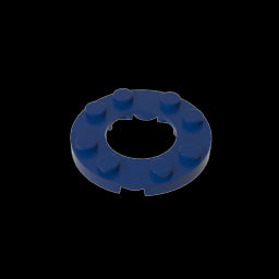 GDS-842 - Plate Round 4 x 4 with 2 x 2 Hole