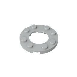 GDS-842 - Plate Round 4 x 4 with 2 x 2 Hole