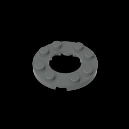 GDS-842 - Plate Round 4 x 4 with 2 x 2 Hole