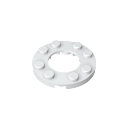 GDS-842 - Plate Round 4 x 4 with 2 x 2 Hole