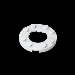 GDS-842 - Plate Round 4 x 4 with 2 x 2 Hole